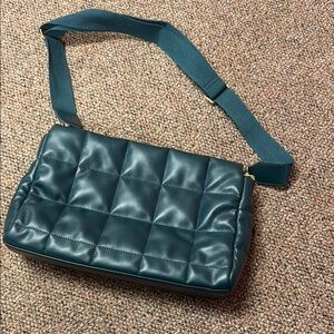 Elegant Teal Quilted Shoulder Bag by Summer & Rose